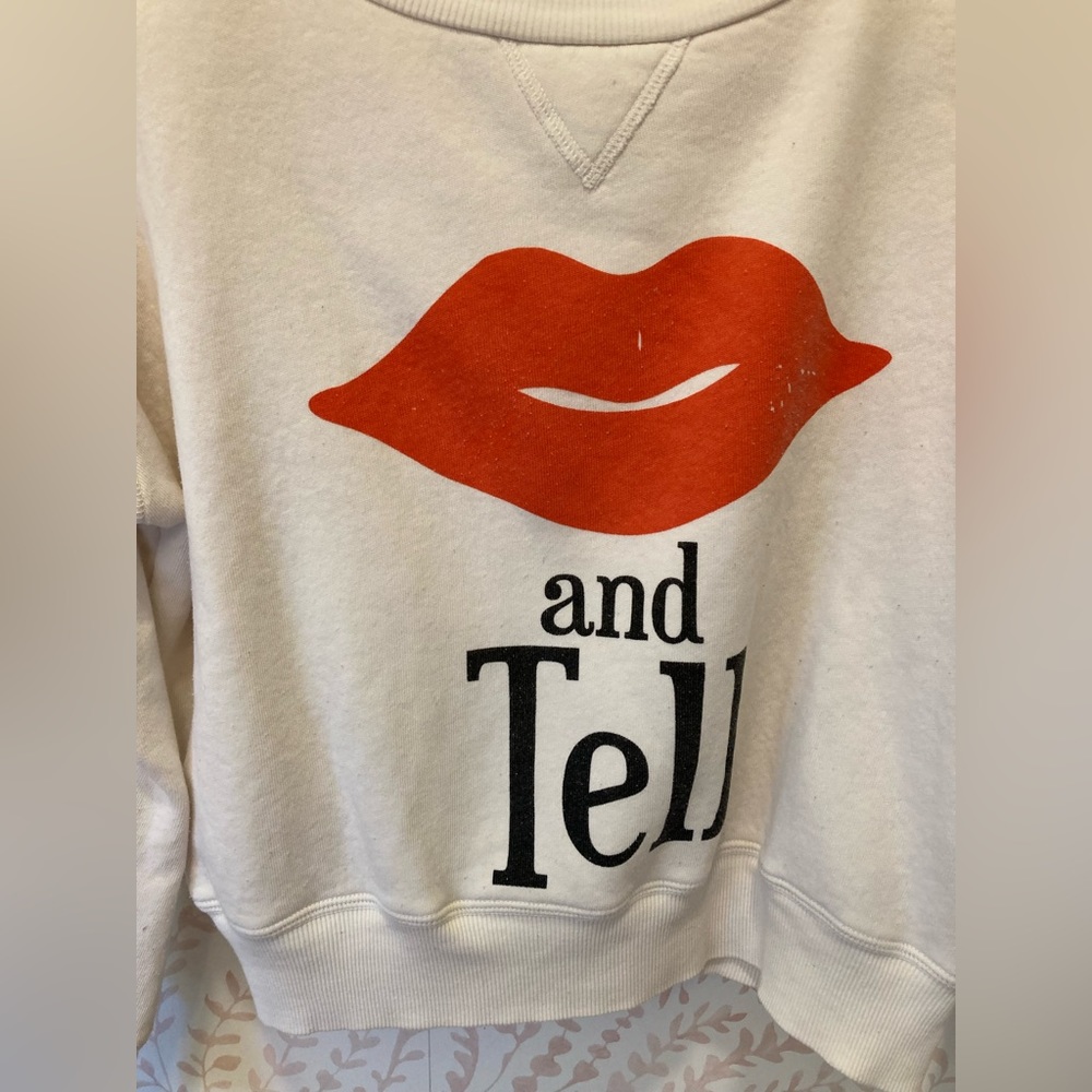kiss and tell wildfox crop sweatshirt